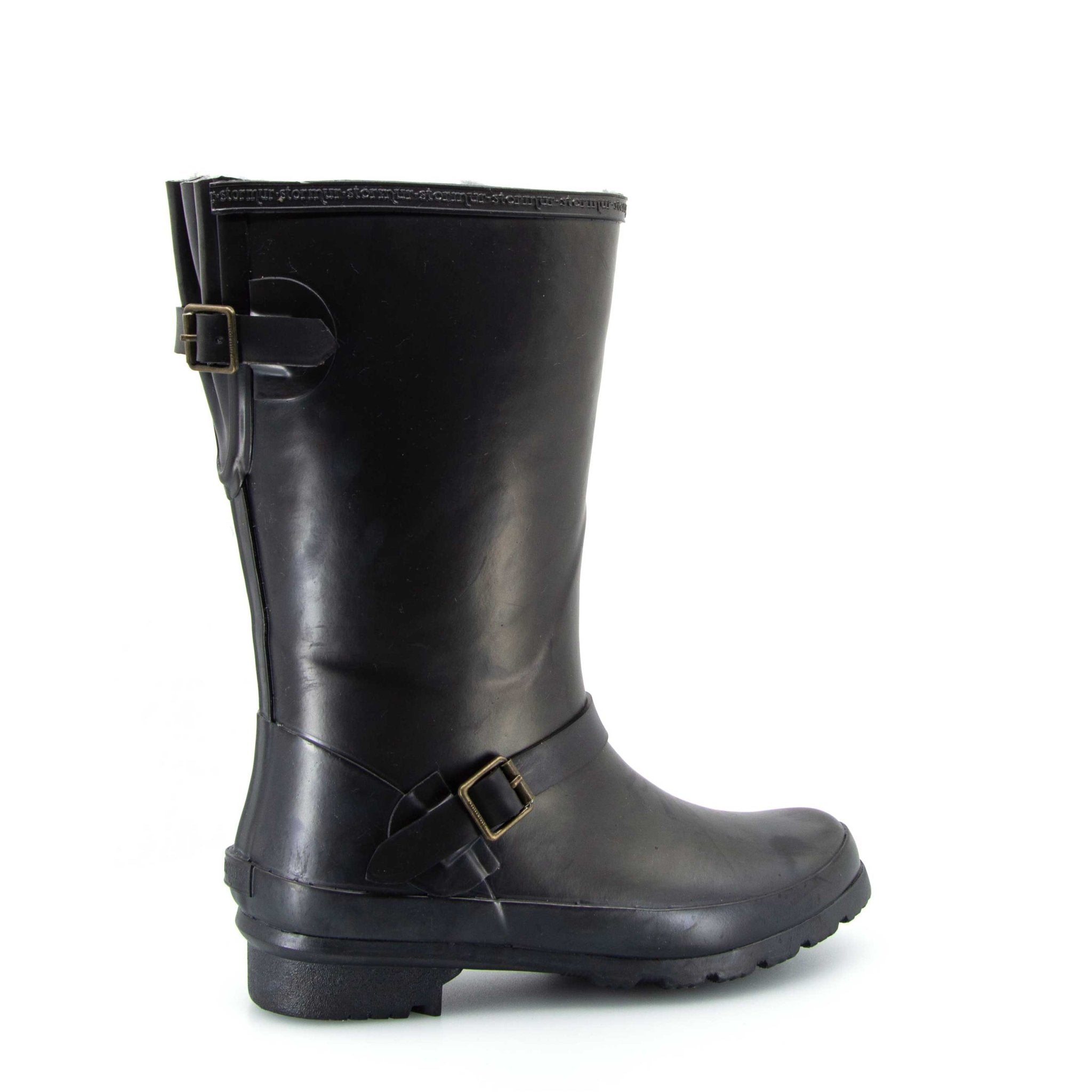 Original Fleeced II Mid Gumboots Black 3 | Wellies Online