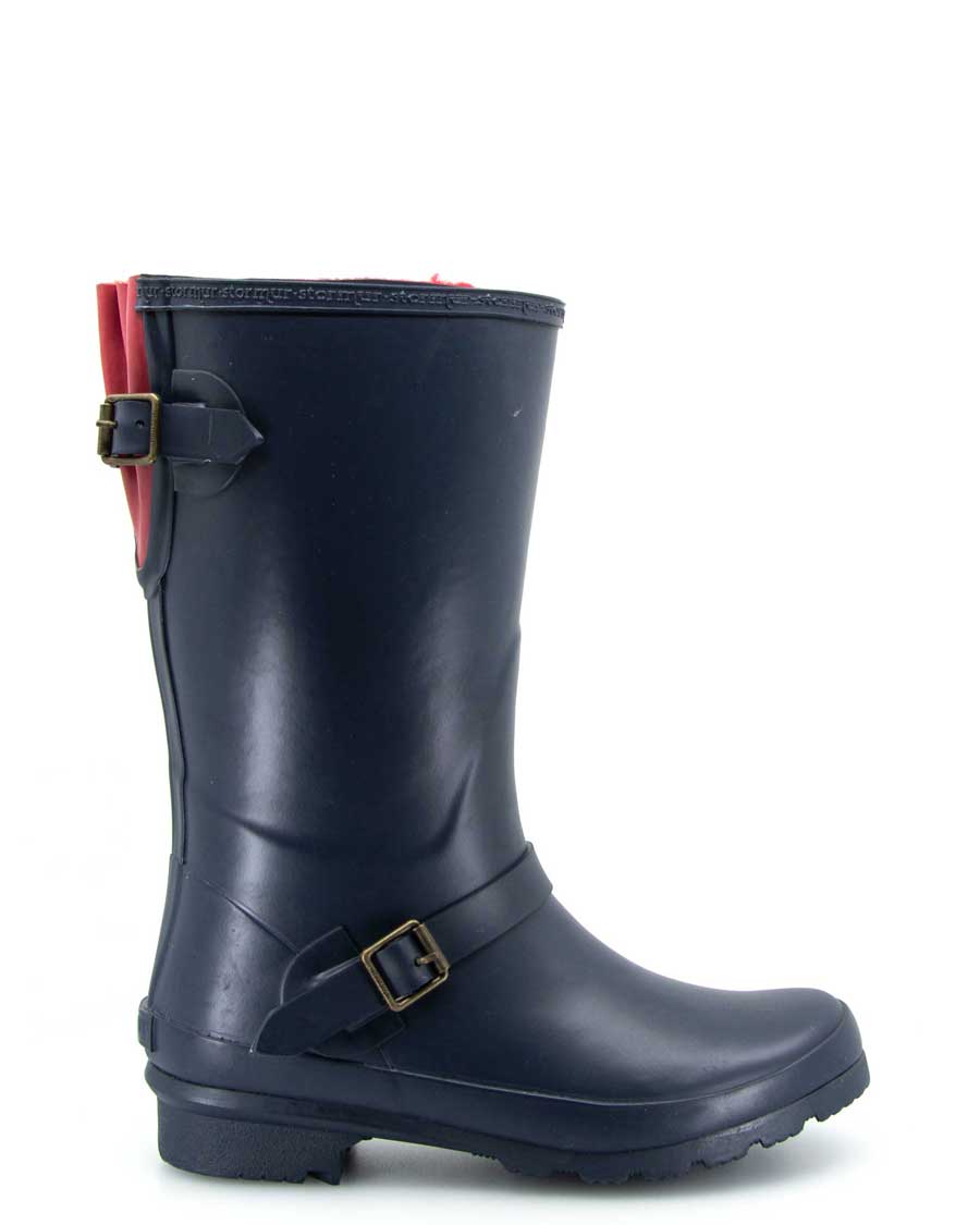 Original Fleeced II Mid Gumboots Oxford Navy 1 | Wellies Online