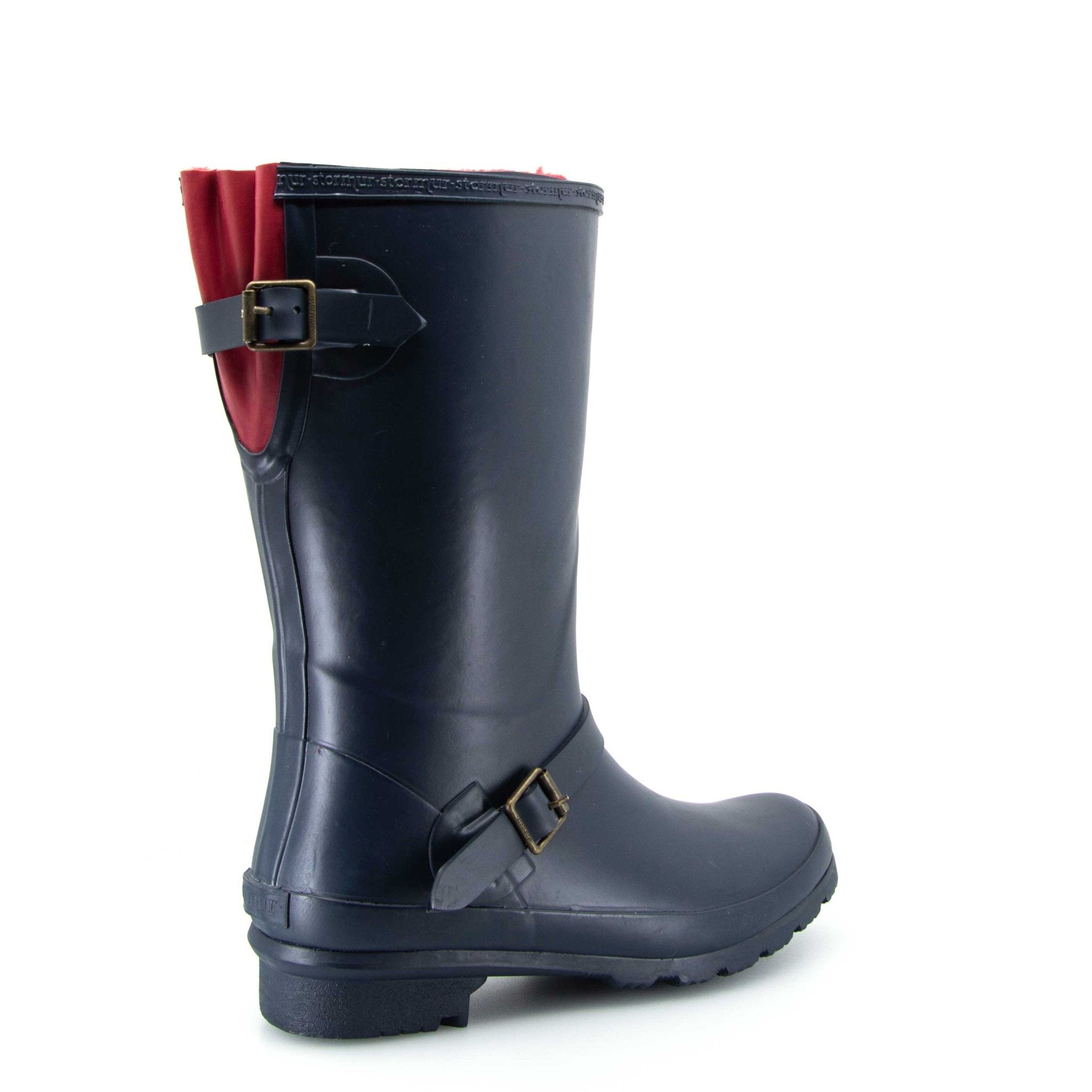 Original Fleeced II Mid Gumboots Oxford Navy 4 | Wellies Online