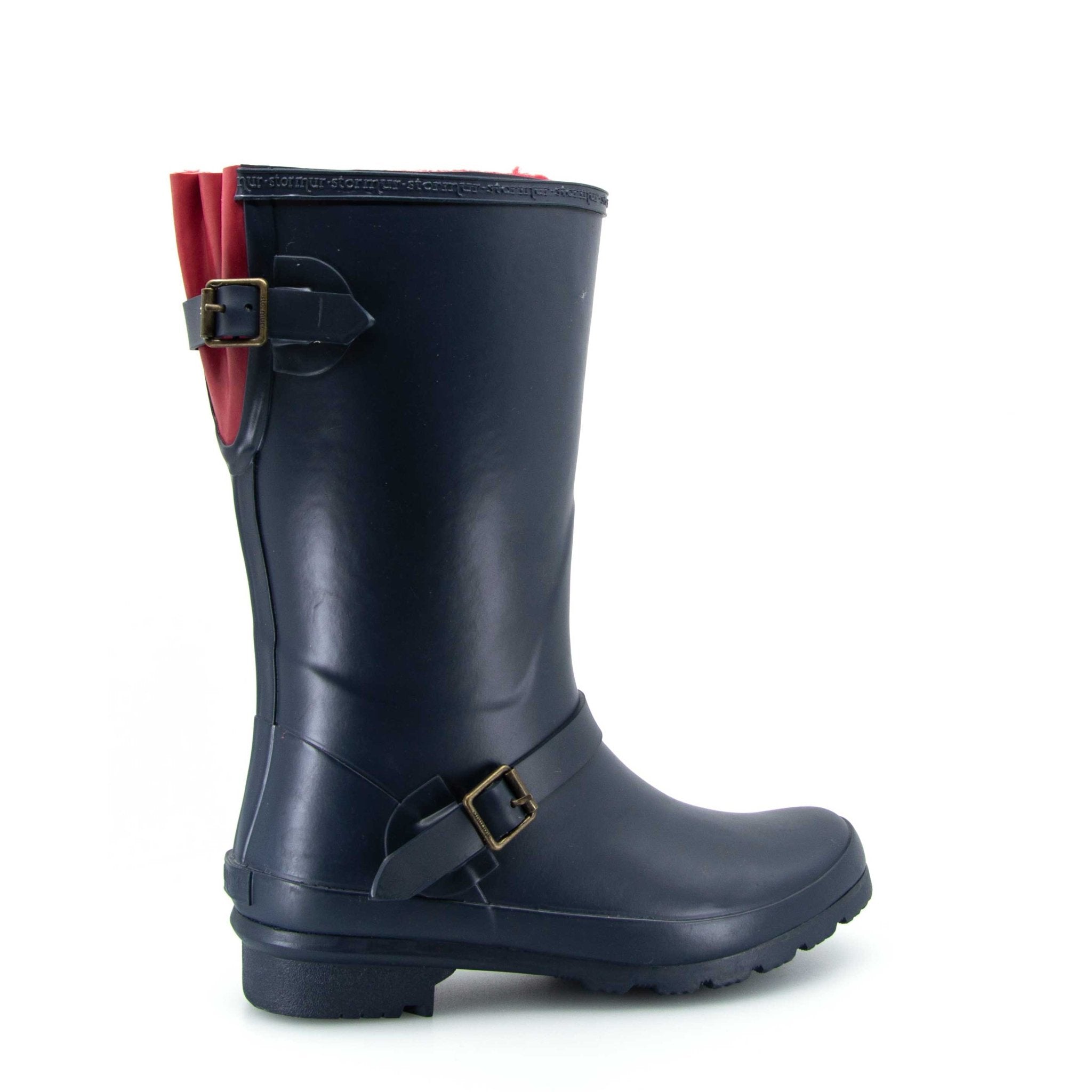 Original Fleeced II Mid Gumboots Oxford Navy 3 | Wellies Online
