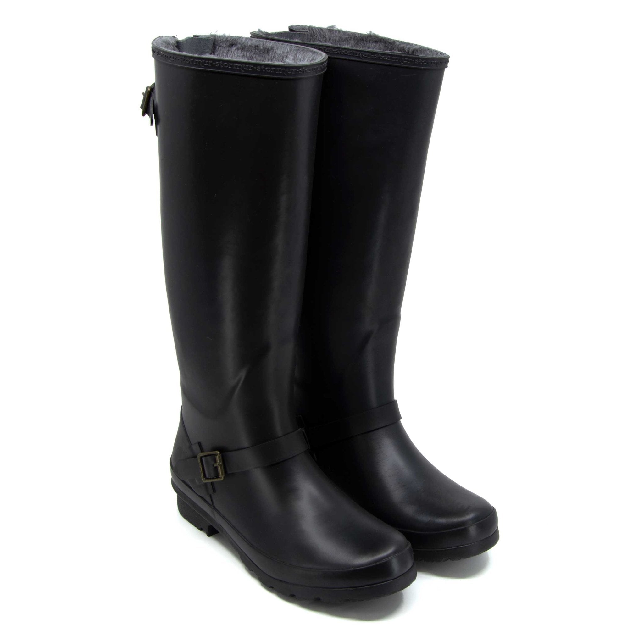 Original Fleeced II Tall Gumboots Black 28 | Wellies Online