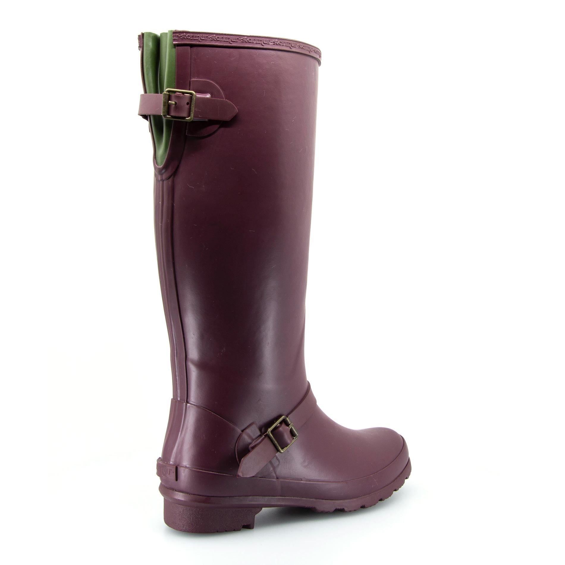 Original Fleeced II Tall Gumboots Burgundy 4 | Wellies Online
