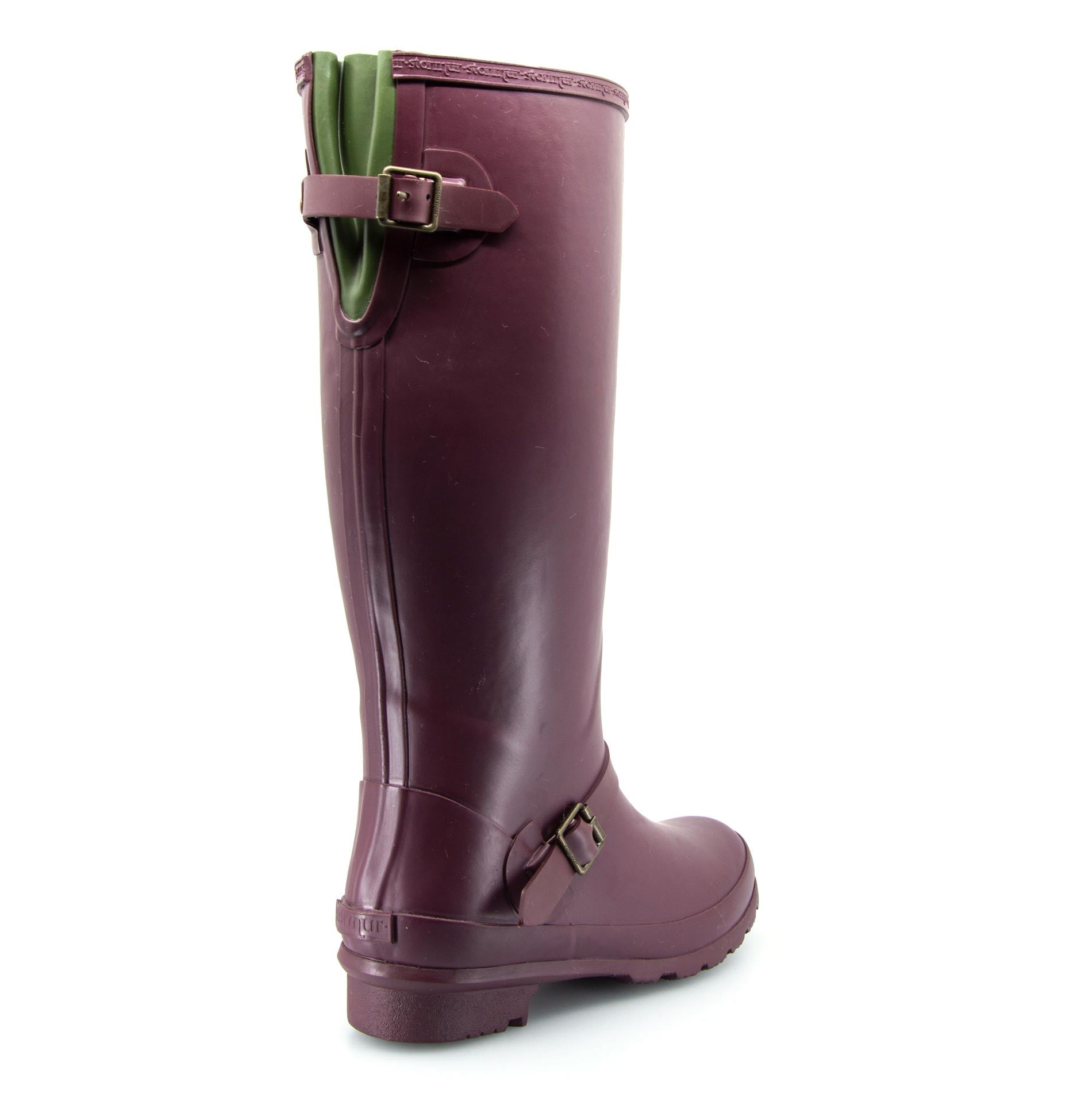 Original Fleeced II Tall Gumboots Burgundy 5 | Wellies Online