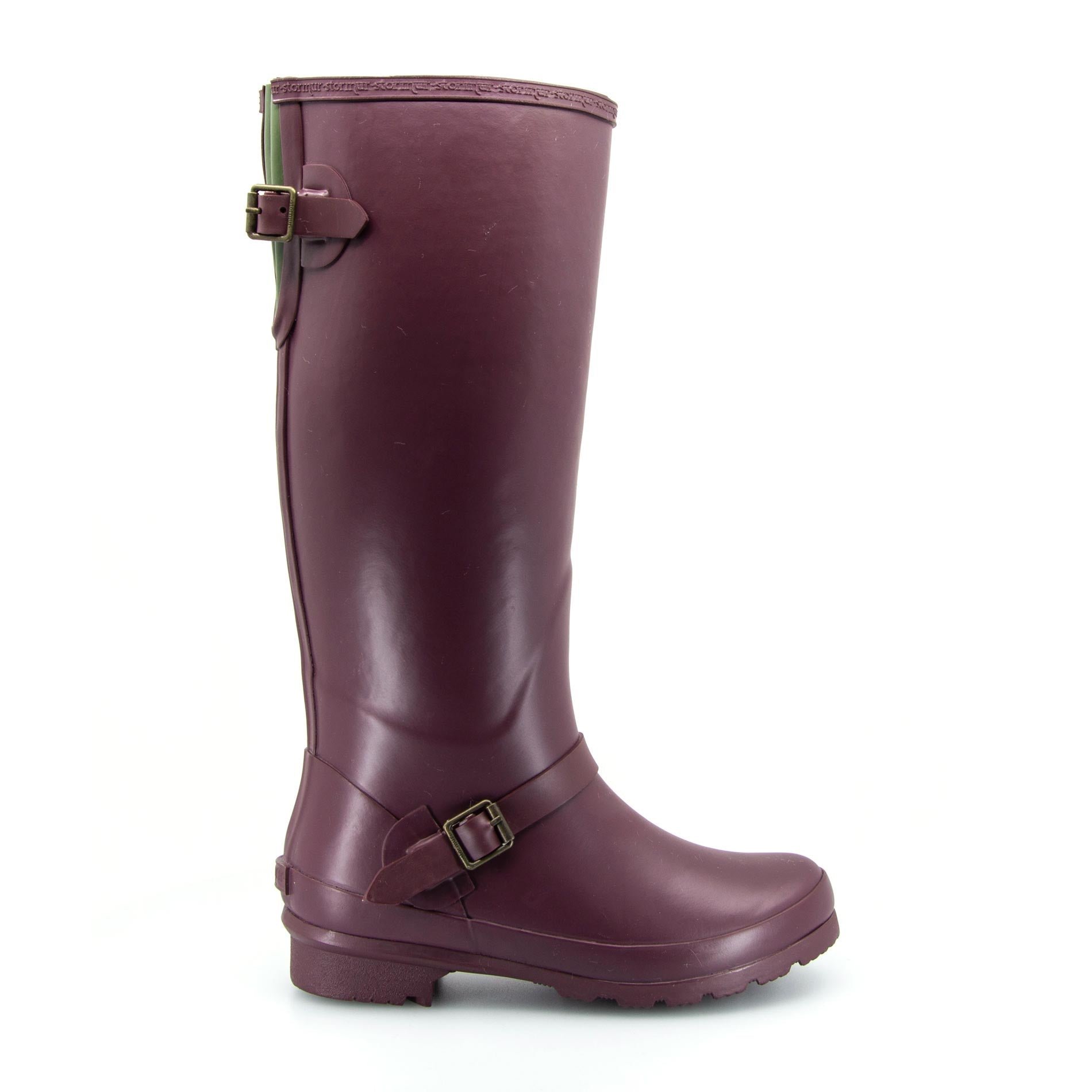 Original Fleeced II Tall Gumboots Burgundy 2 | Wellies Online