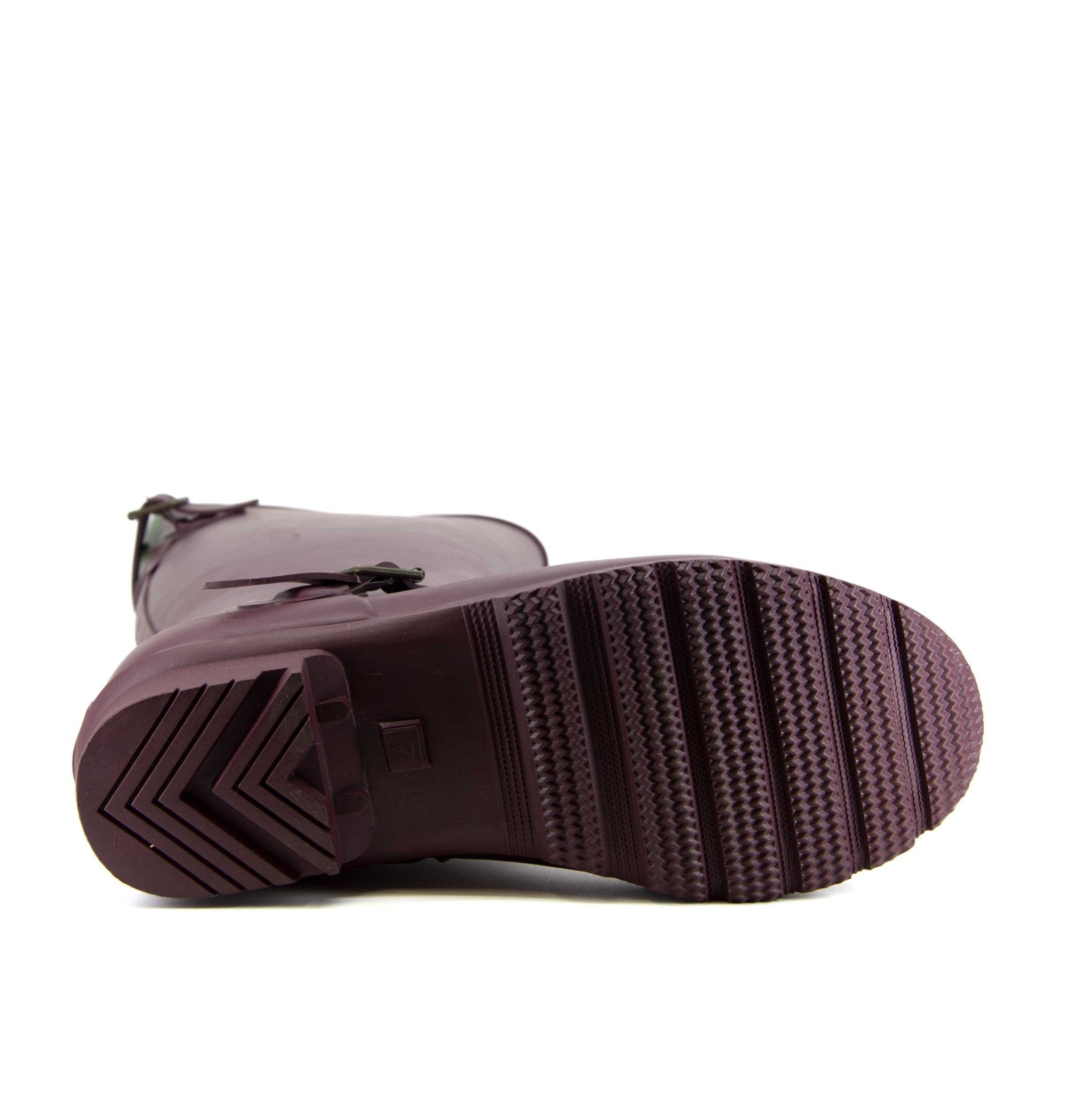 Original Fleeced II Tall Gumboots Burgundy 28 | Wellies Online