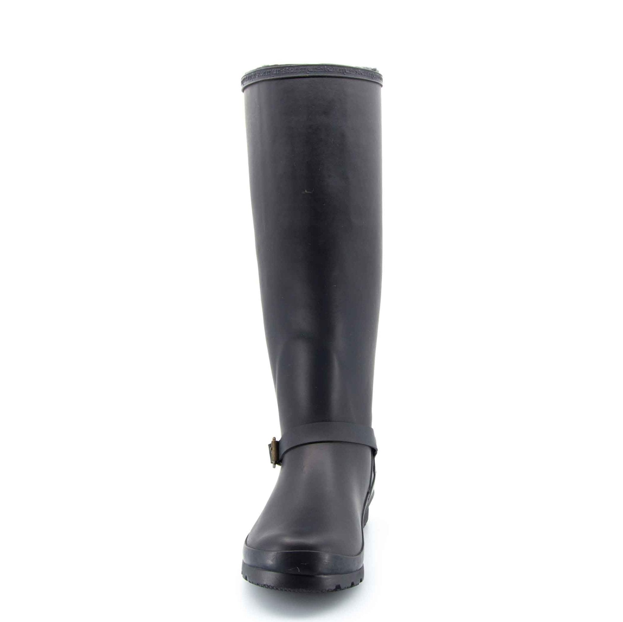 Original Fleeced Tall Gumboots Rustic Black 9 | Wellies Online