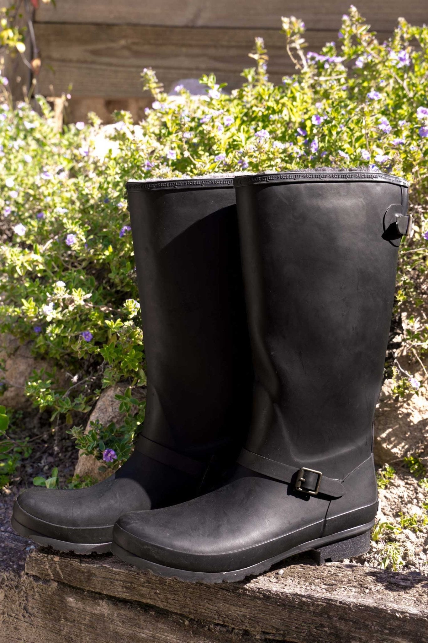 Original Fleeced Tall Gumboots Rustic Black 31 | Wellies Online