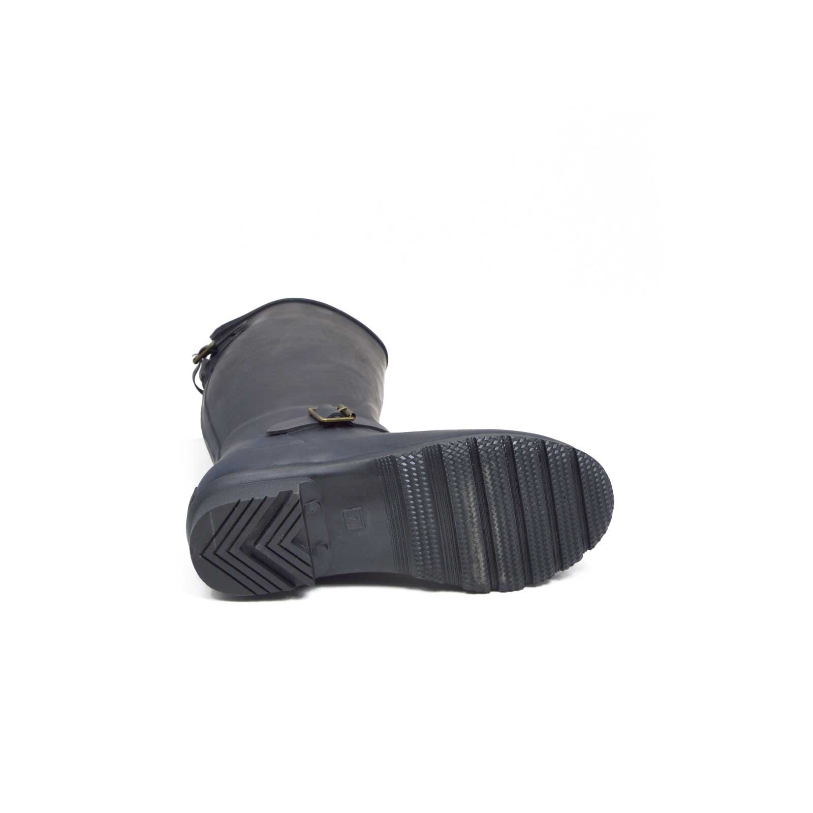 Original Fleeced Tall Gumboots Rustic Black 27 | Wellies Online