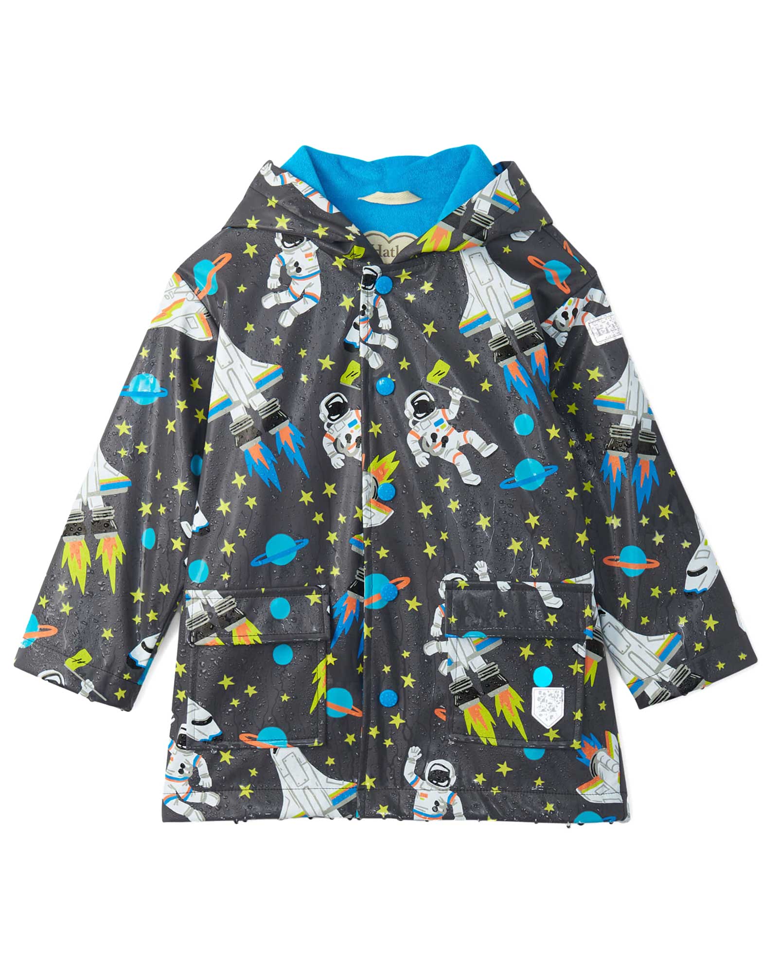 Blue Outerspace Unlined Boys Raincoat Outerwear 12M-8 main image 1