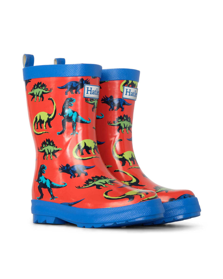 Painted Dinos Shiny Gumboots 2 | Wellies Online