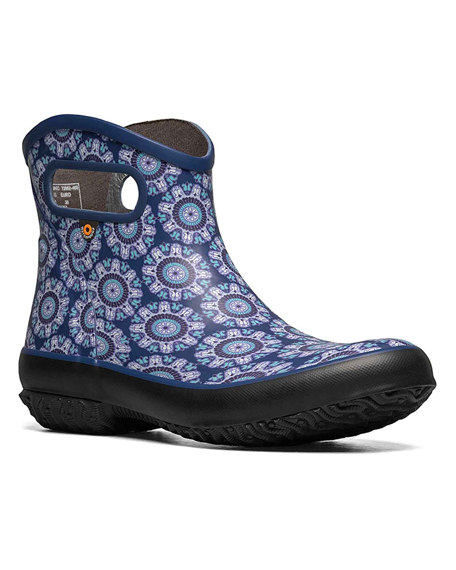 Patch Ankle Gumboots June Blue