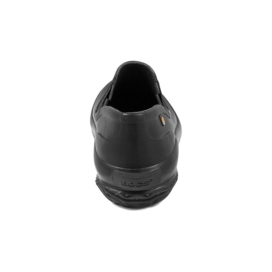 Patch Slip-on Rubber Shoes Solid Black