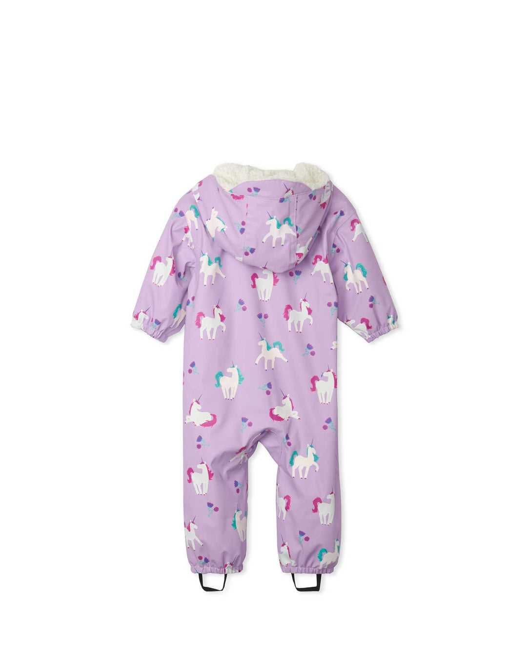 Playful Unicorns Sherpa Lined Colour Changing Baby Bundler 3 | Wellies Online
