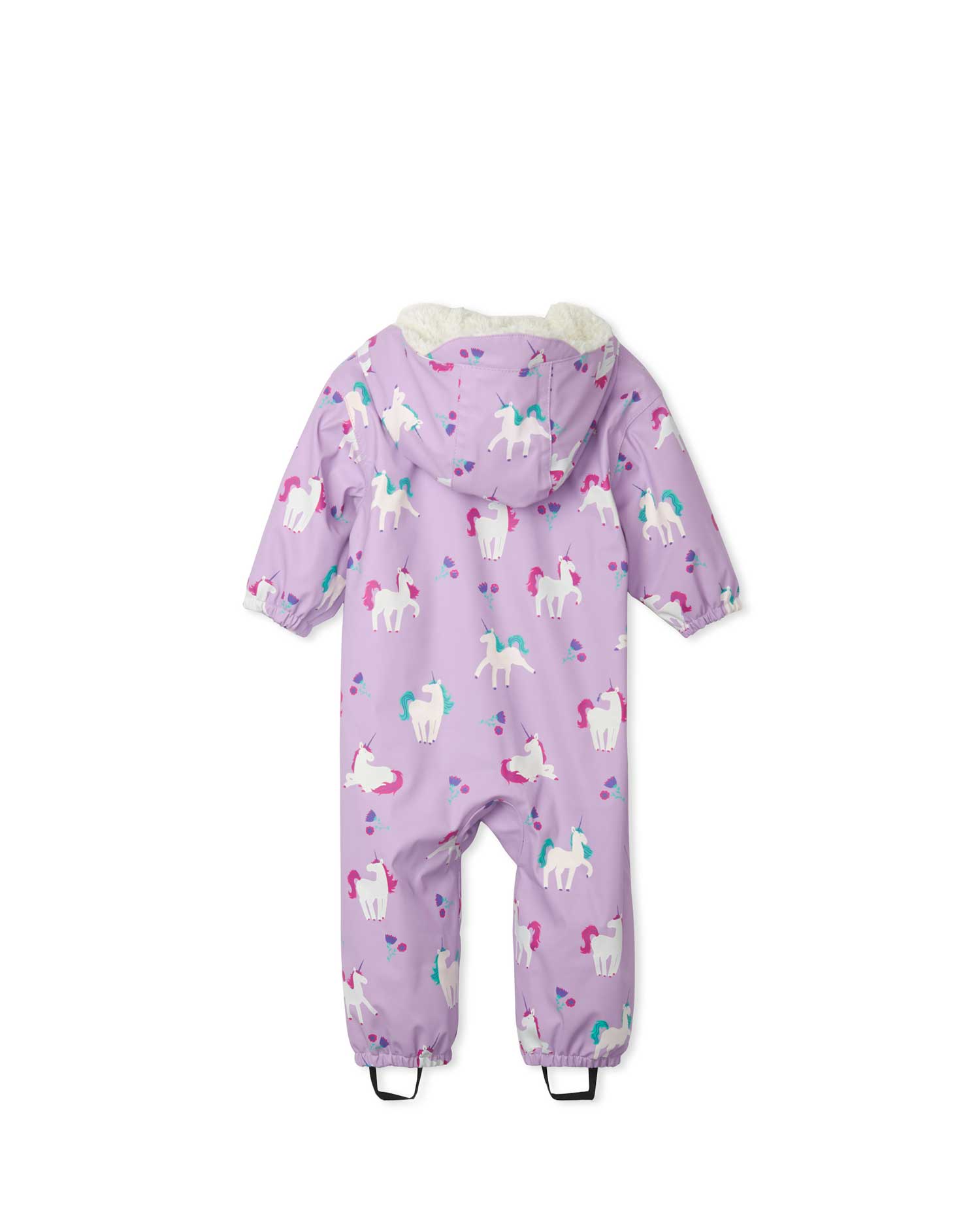 Playful Unicorns Sherpa Lined Colour Changing Baby Bundler 3 | Wellies Online