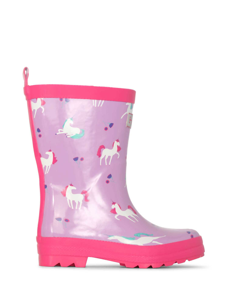 Playful Unicorns Shiny Gumboots 1 | Wellies Online