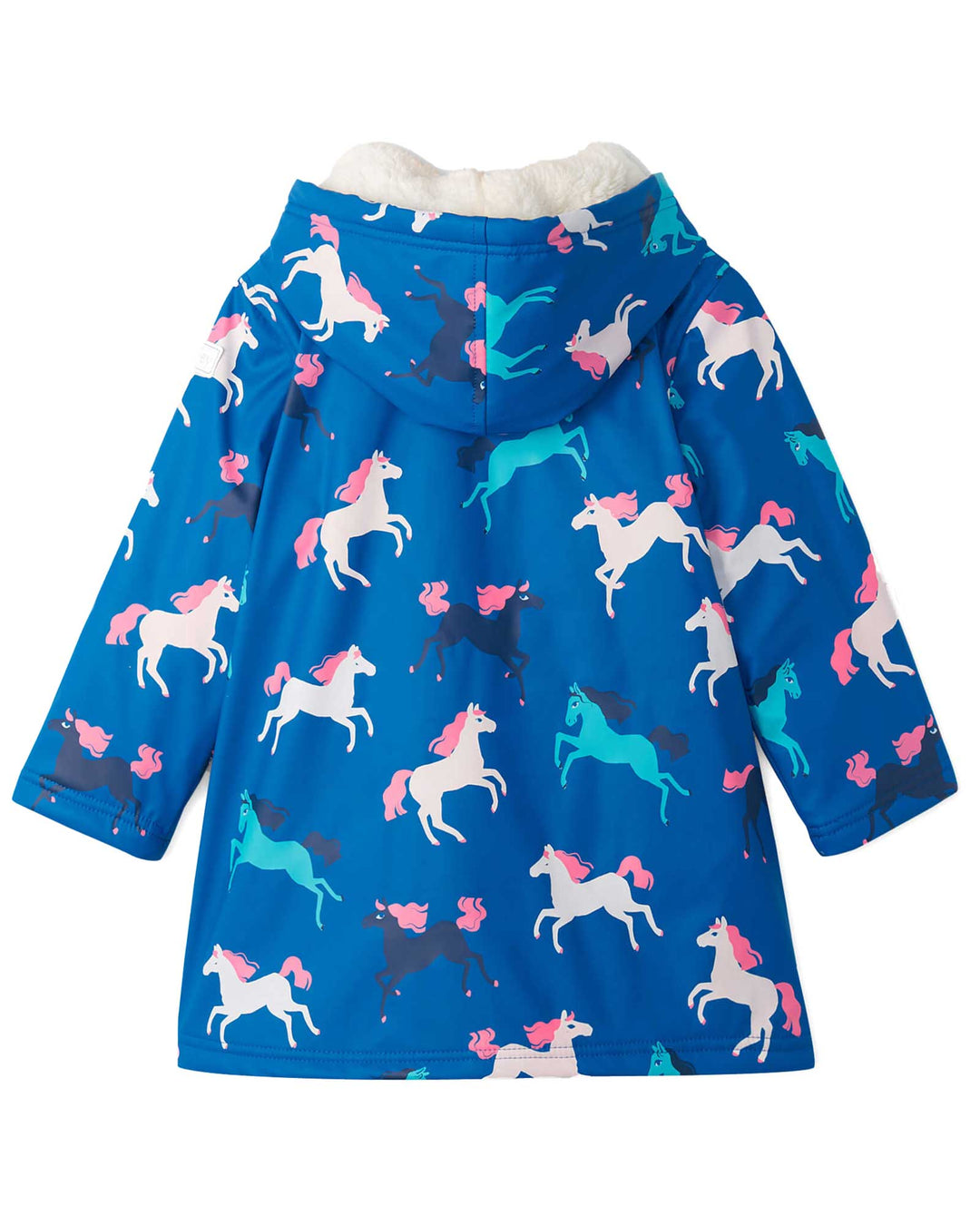 Prancing Horses Colour Changing Sherpa Lined Raincoat 3 | Wellies Online