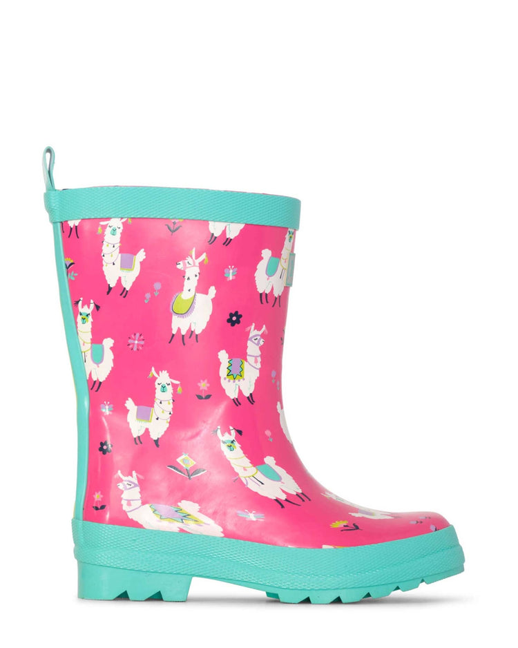 Pretty Alpacas Shiny Gumboots 1 | Wellies Online