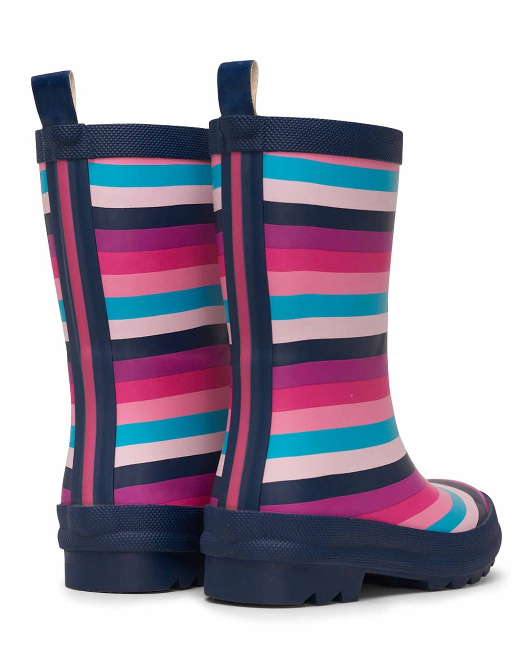 Pretty Stripes Matte Gumboots 2 | Wellies Online