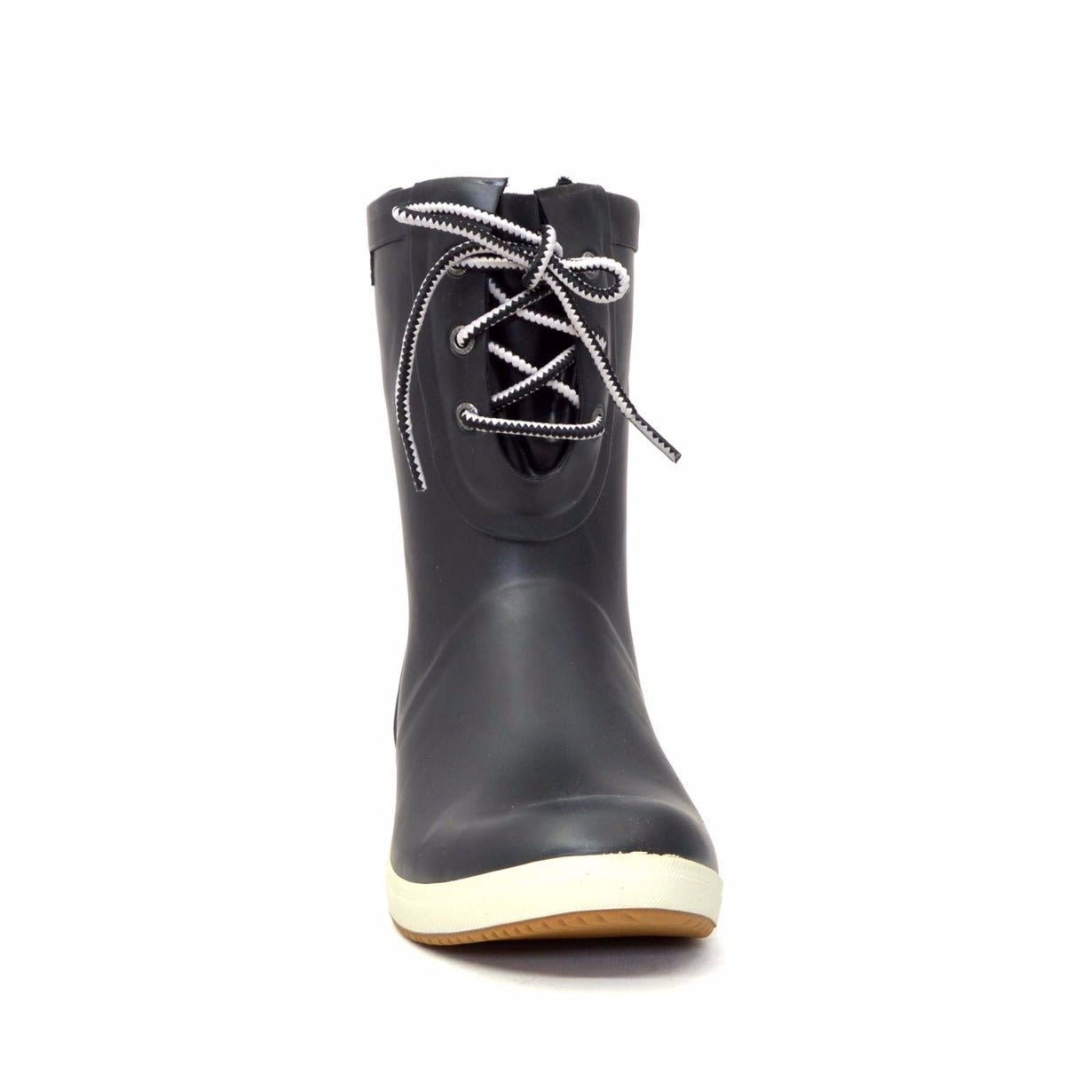 Quinn Lace Up Black Gumboots 9 | Wellies Online
