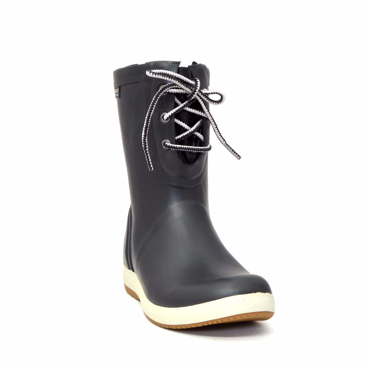 Quinn Lace Up Black Gumboots 8 | Wellies Online