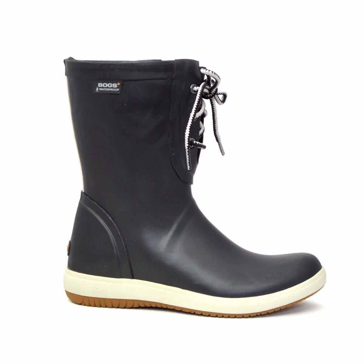 Quinn Lace Up Black Gumboots 4 | Wellies Online