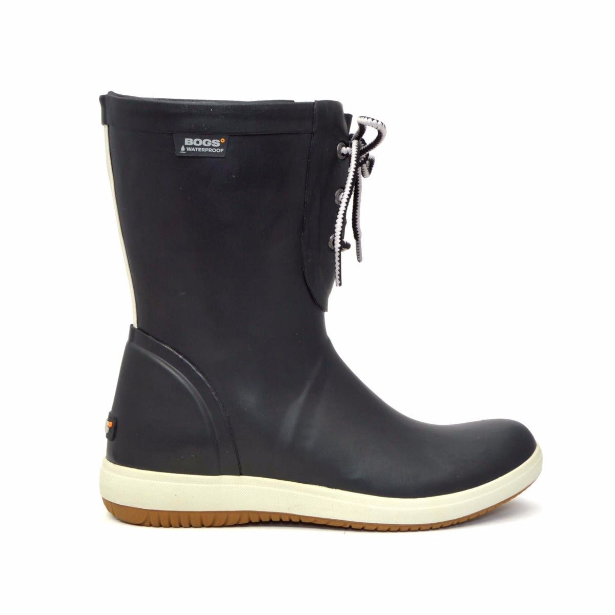 Quinn Lace Up Black Gumboots 3 | Wellies Online