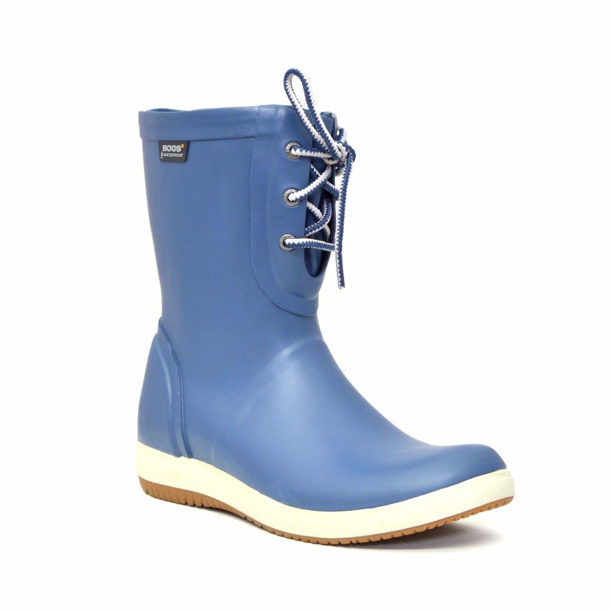 Quinn Lace Up Blue Gumboots 6 | Wellies Online