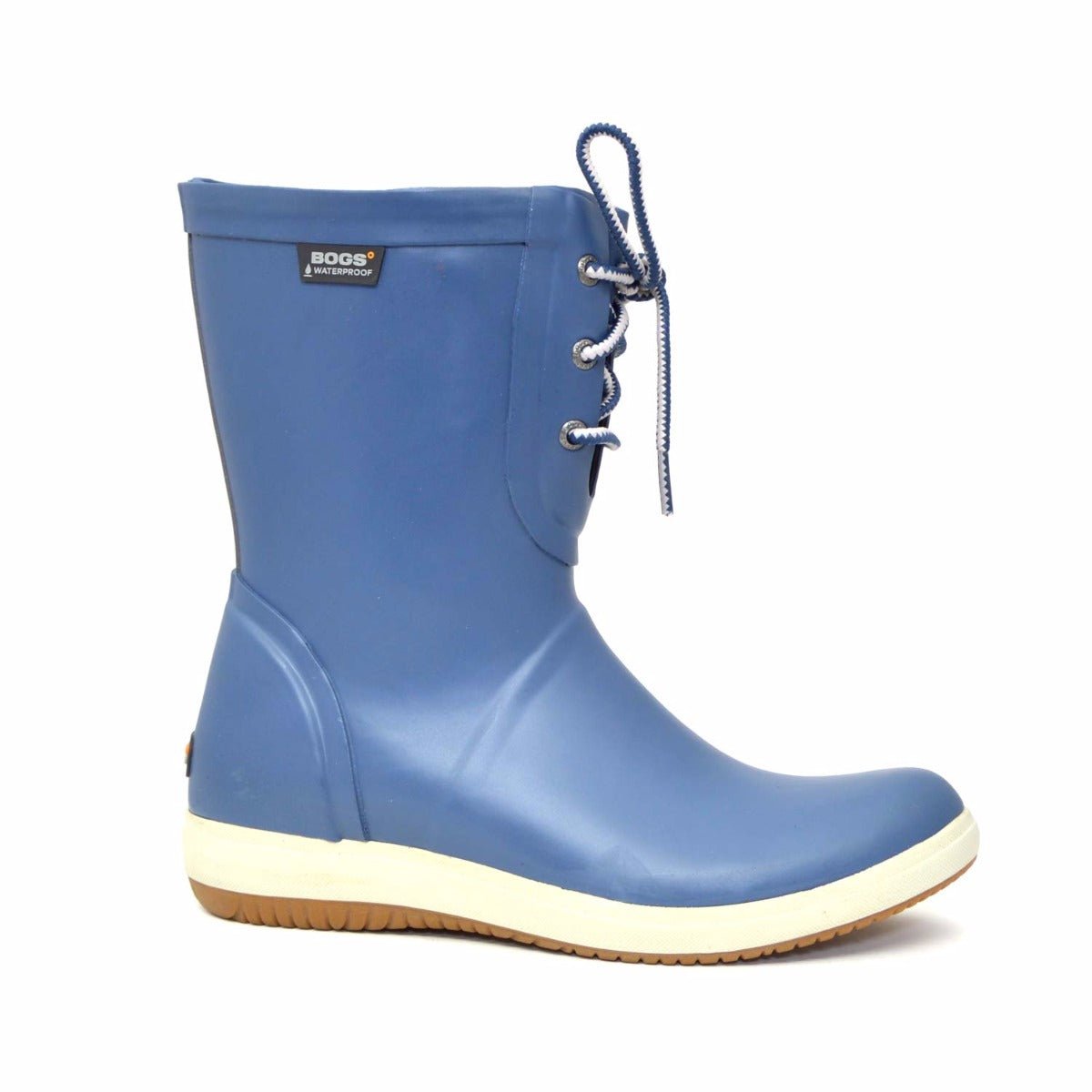 Quinn Lace Up Blue Gumboots 4 | Wellies Online