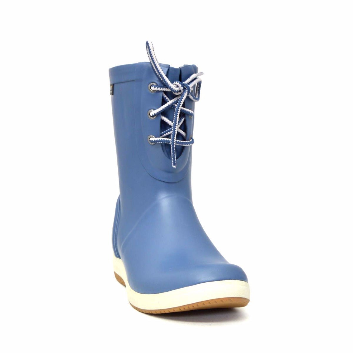 Quinn Lace Up Blue Gumboots 8 | Wellies Online