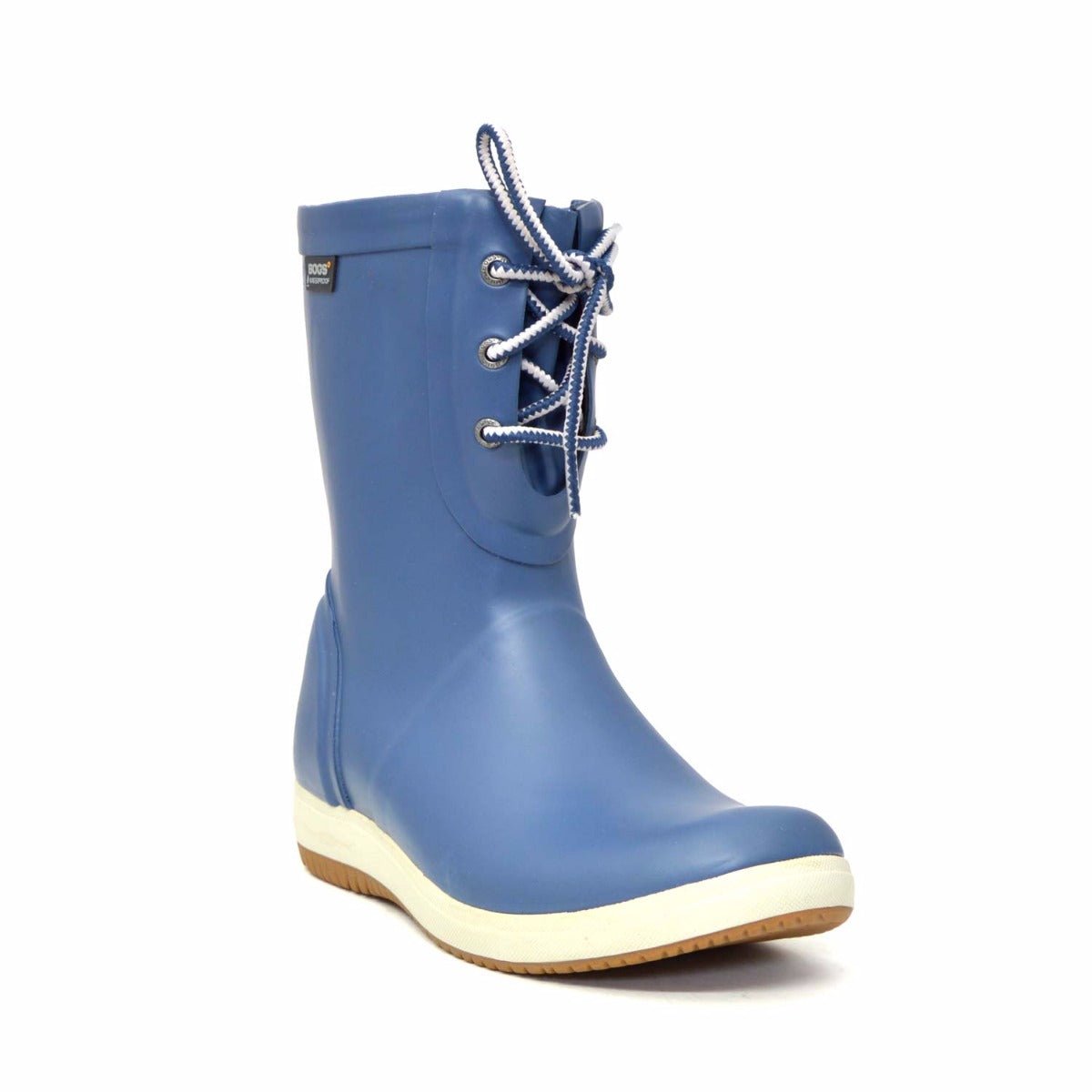Quinn Lace Up Blue Gumboots 7 | Wellies Online