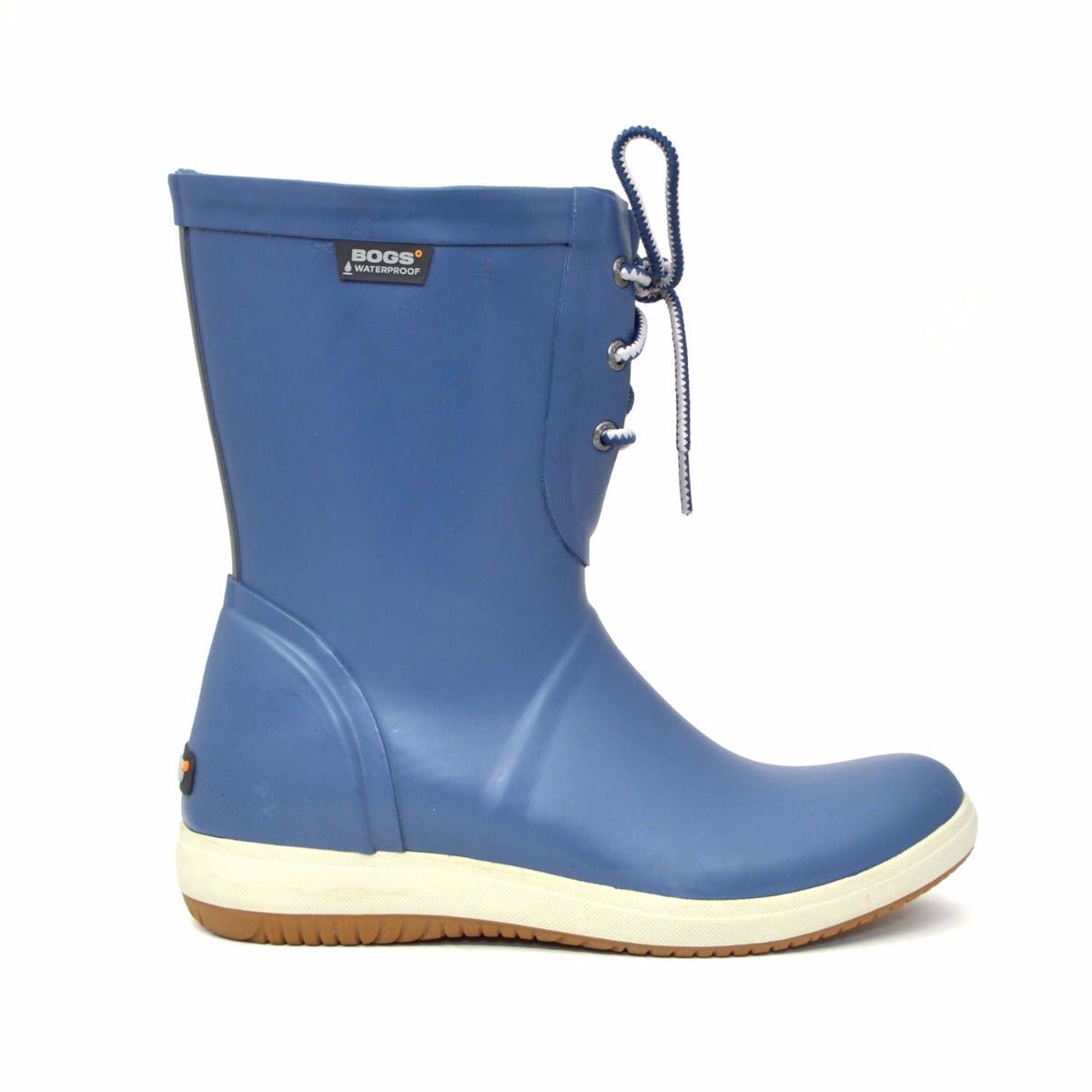 Quinn Lace Up Blue Gumboots 3 | Wellies Online
