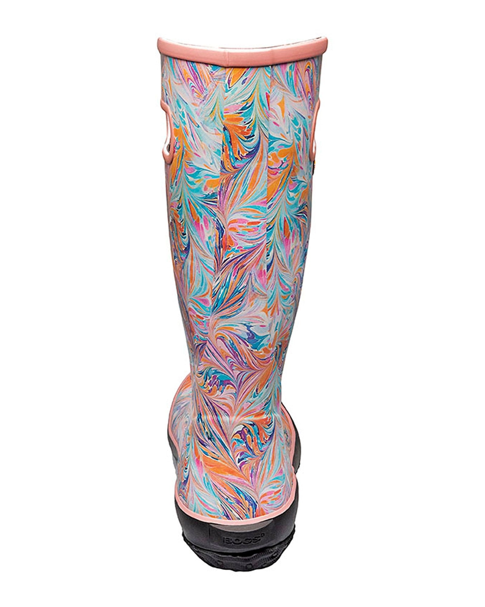 Rainboot Marble Coral Gumboots 6 | Wellies Online