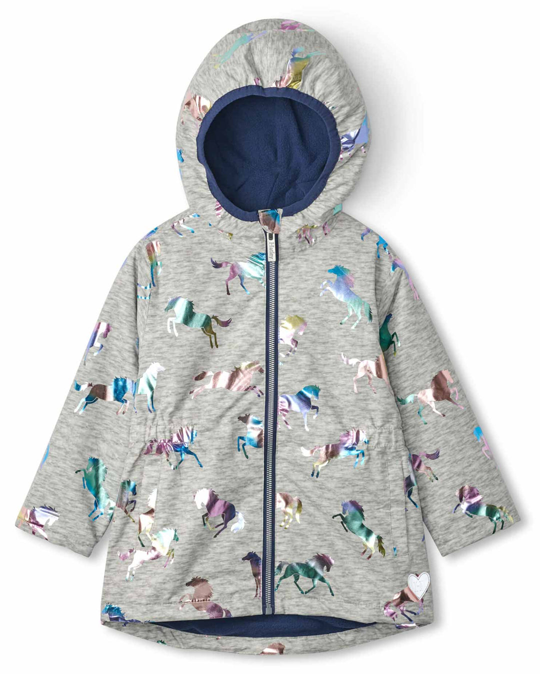 Rainbow Horses Microfleece Lined Jacket 1 | Wellies Online