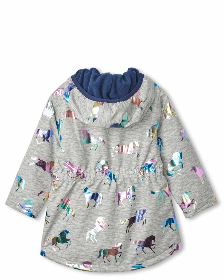 Rainbow Horses Microfleece Lined Jacket 3 | Wellies Online