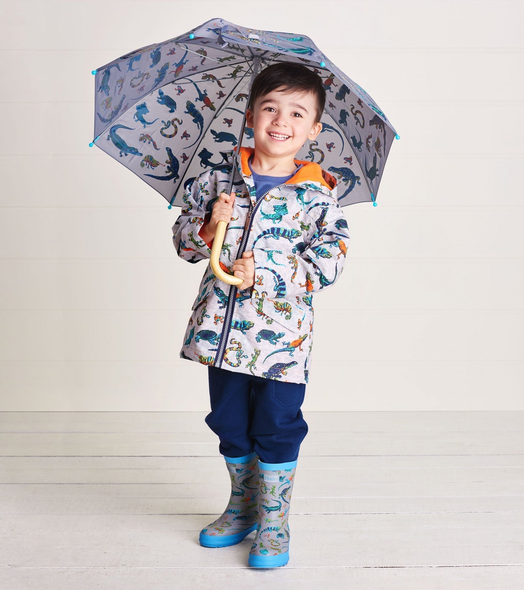 Rambunctious Reptiles Microfiber Rain Jacket 2 | Wellies Online