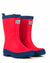 Red & Navy Matte Gumboots