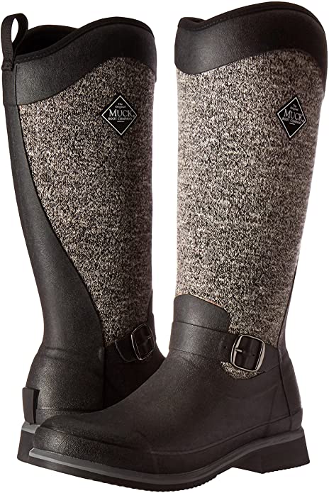 Reign Supreme Black & Grey Gumboots