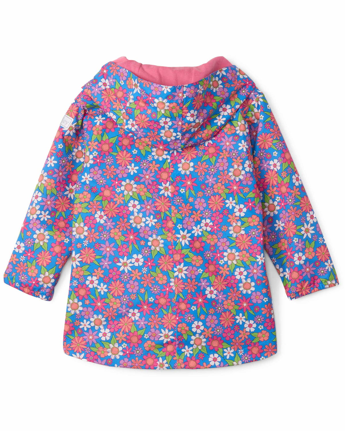 Retro Floral Microfiber Rain Jacket
