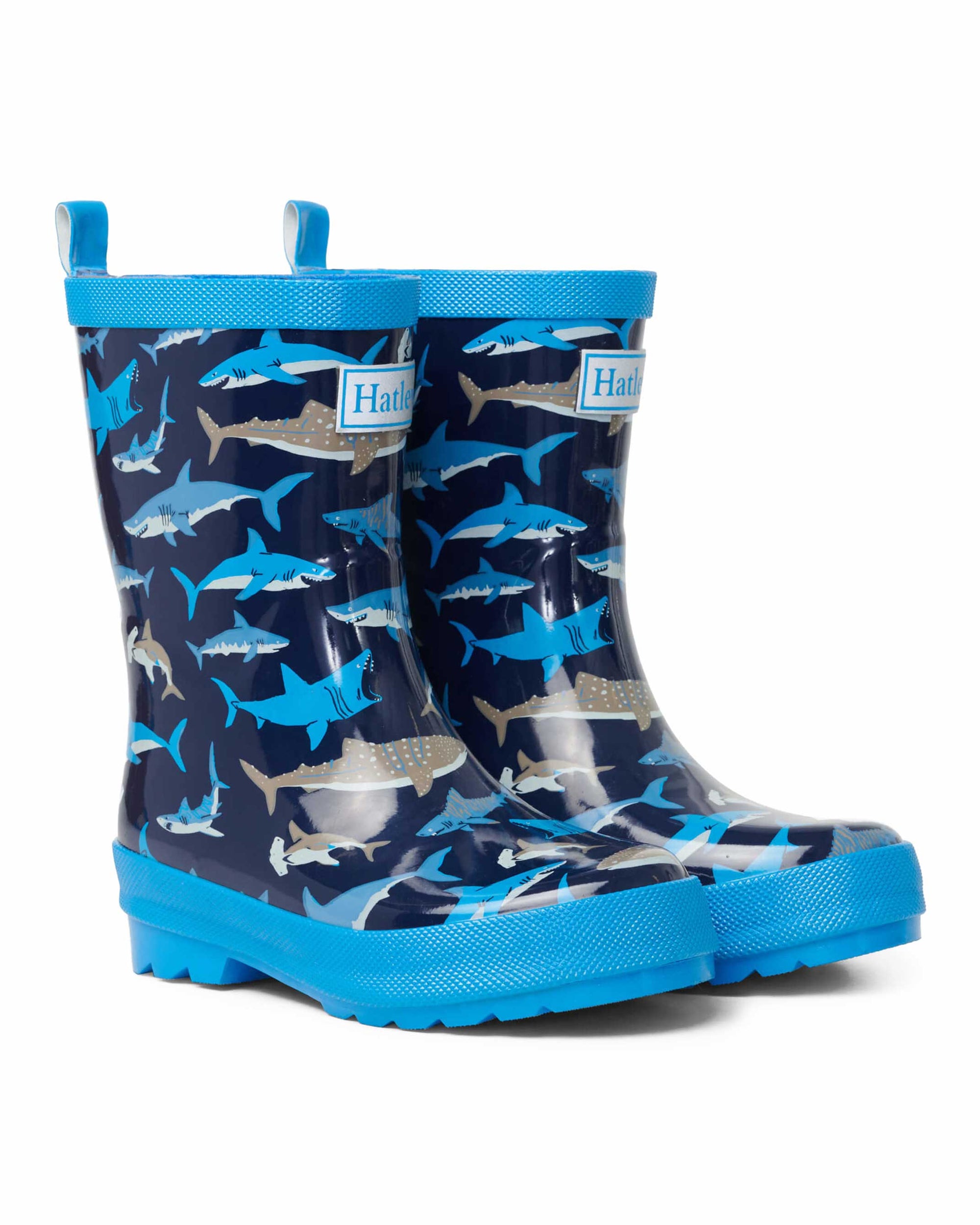 Shark School Shiny Gumboots