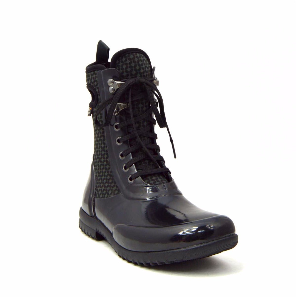 Sidney Cravat Black Lace Up Gumboots 6 | Wellies Online