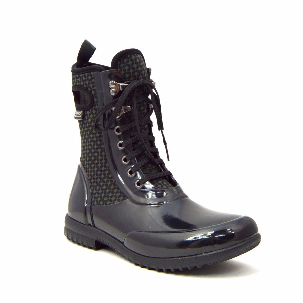 Sidney Cravat Black Lace Up Gumboots 5 | Wellies Online