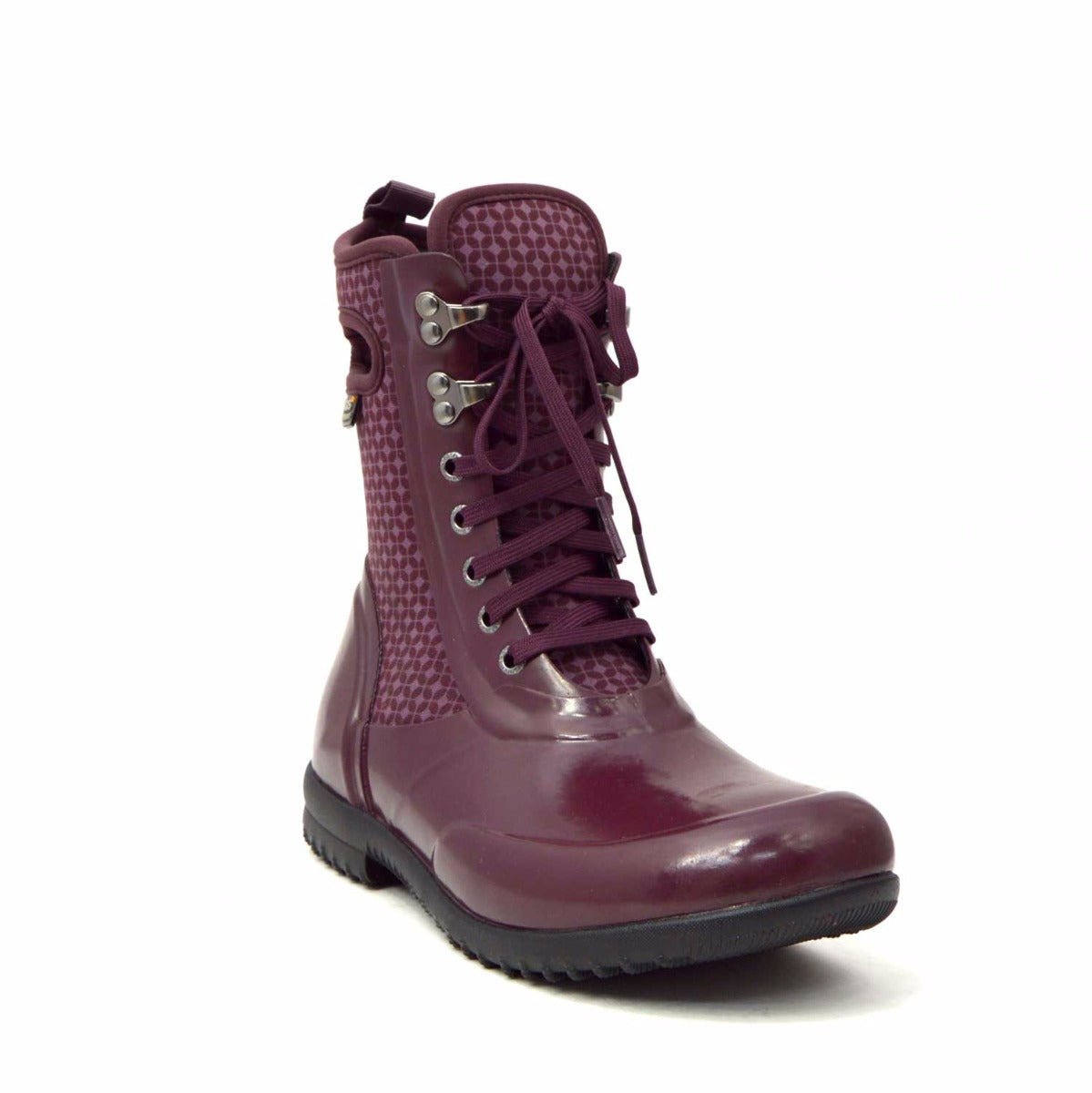 Sidney Cravat Burgundy Lace Up Gumboots 6 | Wellies Online