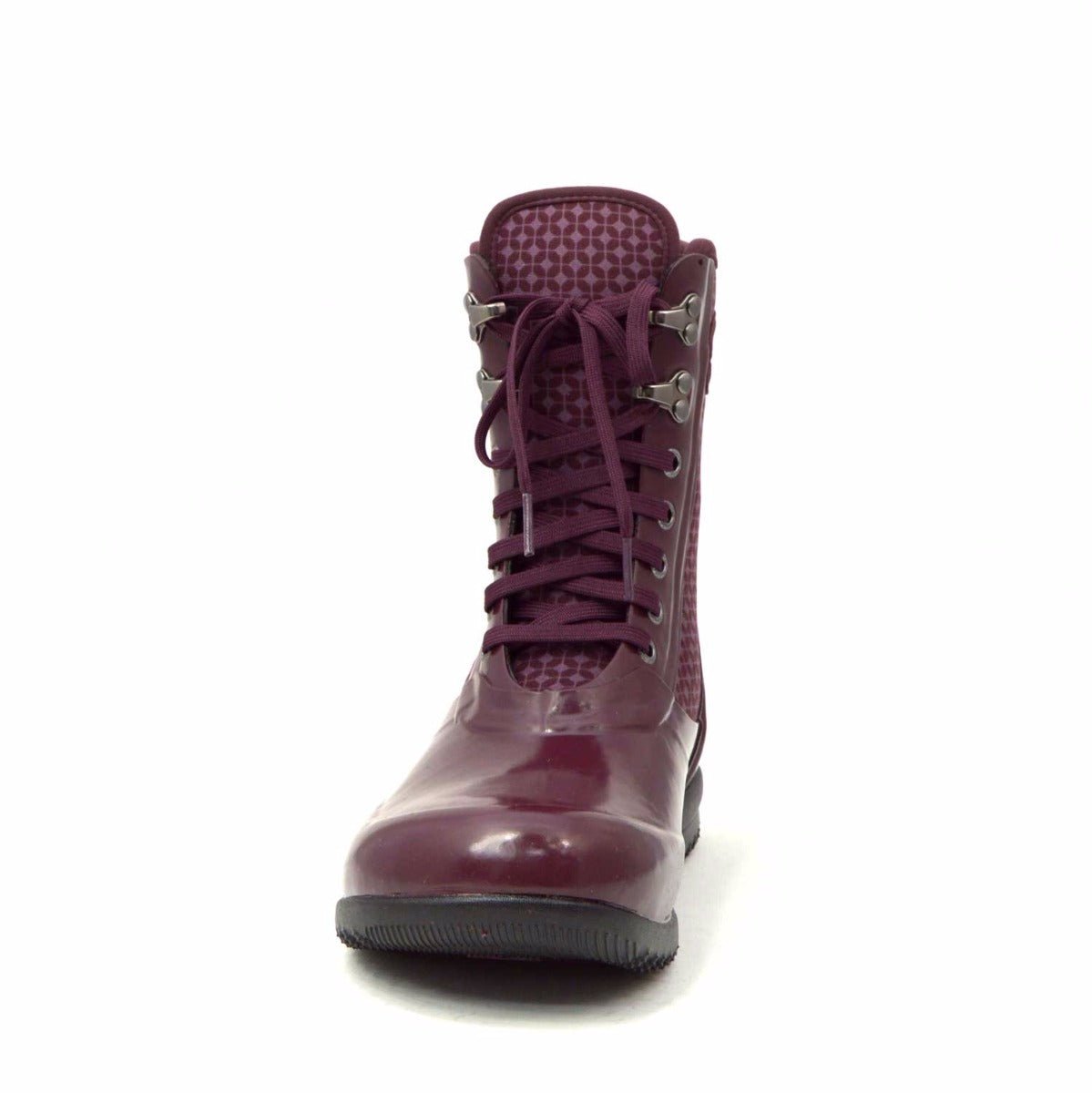 Sidney Cravat Burgundy Lace Up Gumboots 9 | Wellies Online
