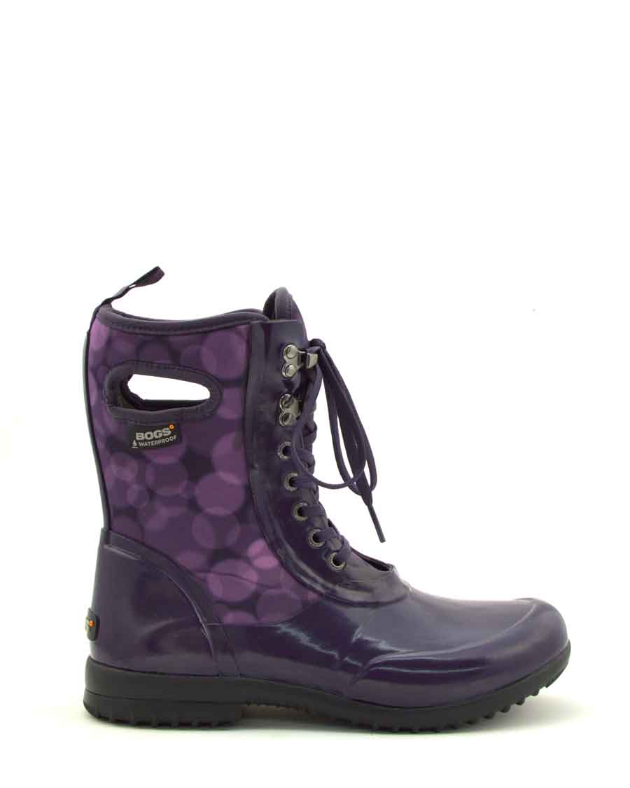 Sidney Rain Magenta Lace Up Gumboots 1 | Wellies Online