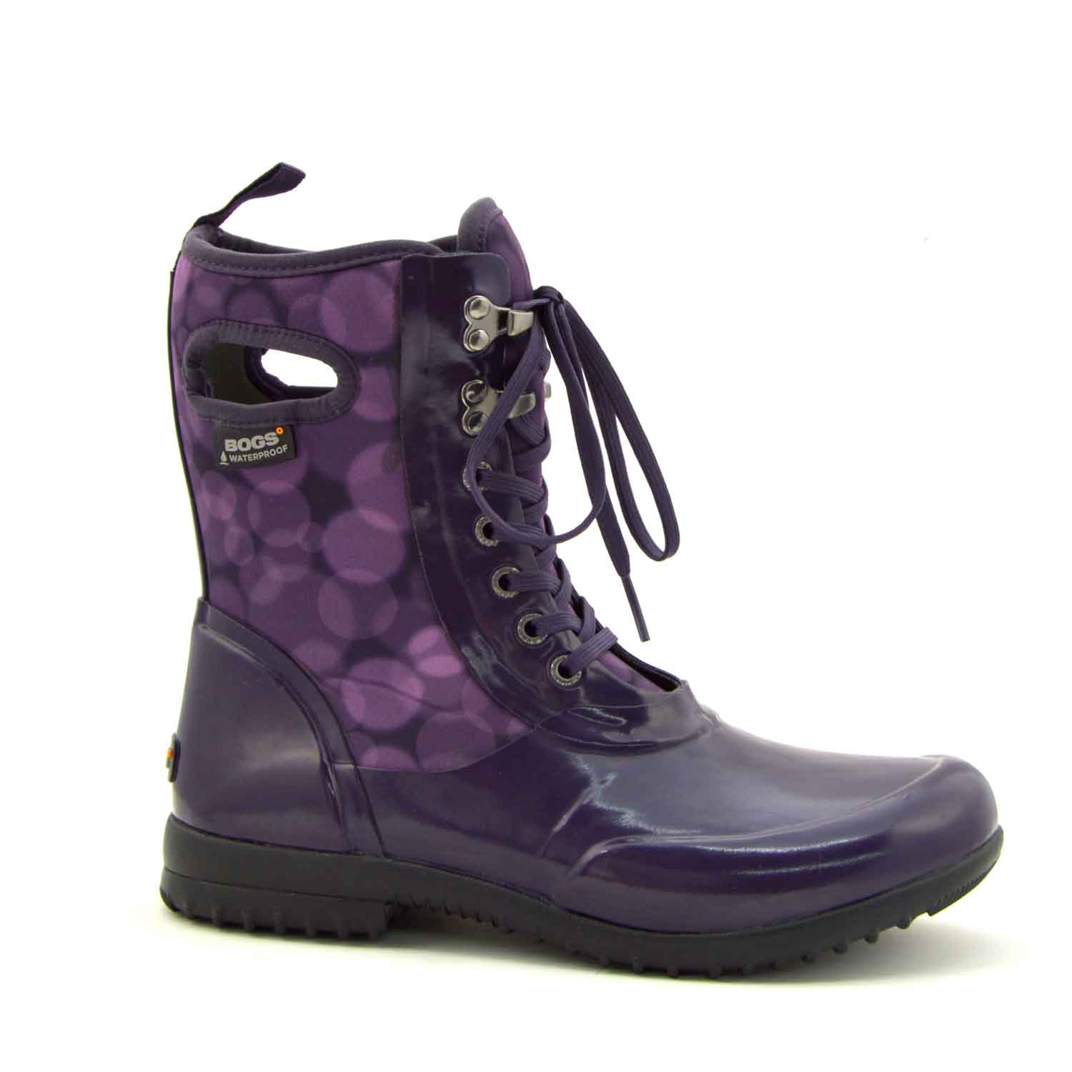 Sidney Rain Magenta Lace Up Gumboots 3 | Wellies Online