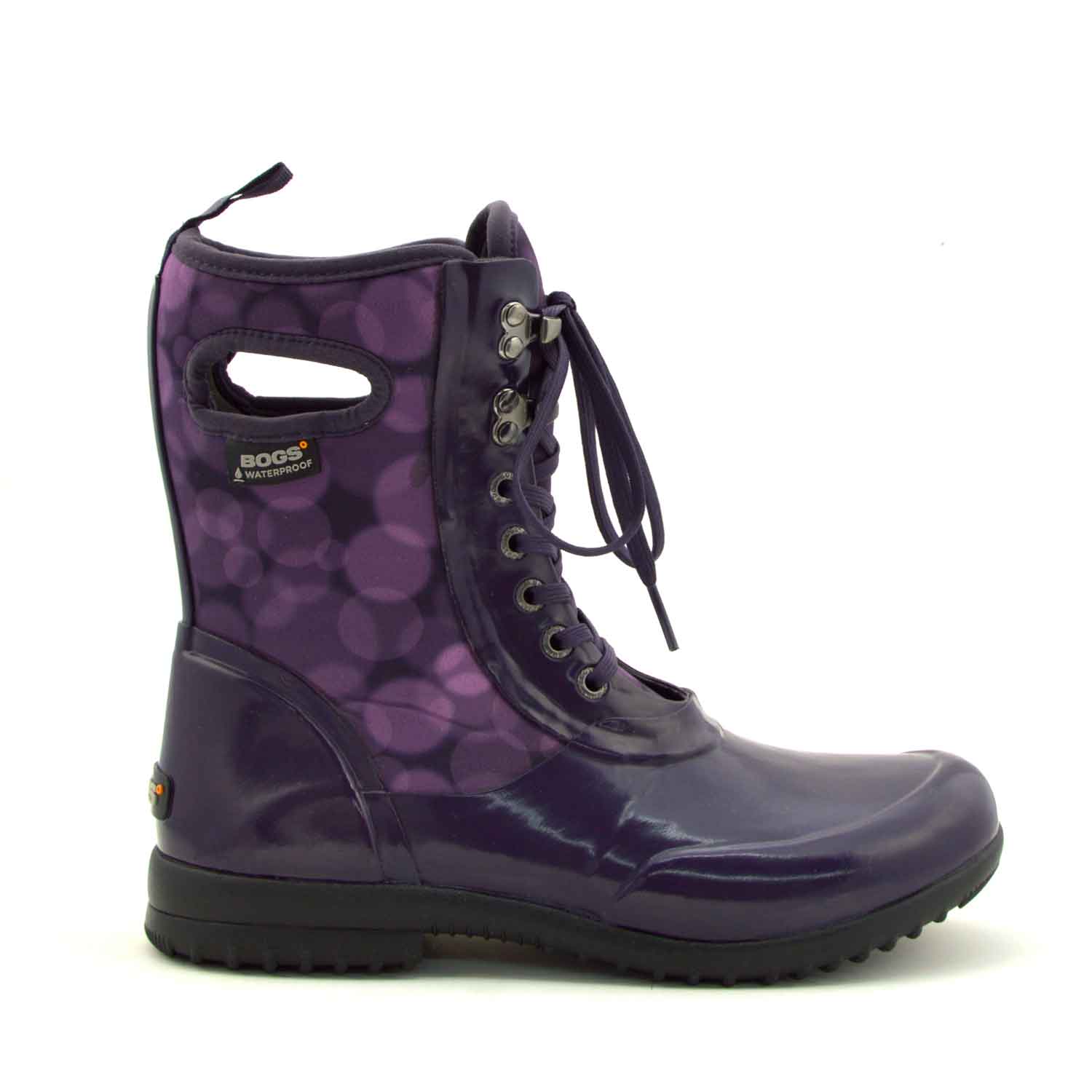 Sidney Rain Magenta Lace Up Gumboots 2 | Wellies Online