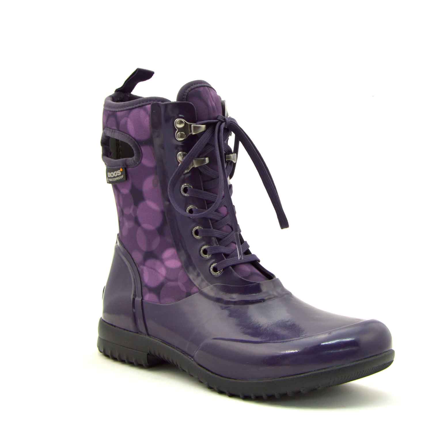 Sidney Rain Magenta Lace Up Gumboots 5 | Wellies Online