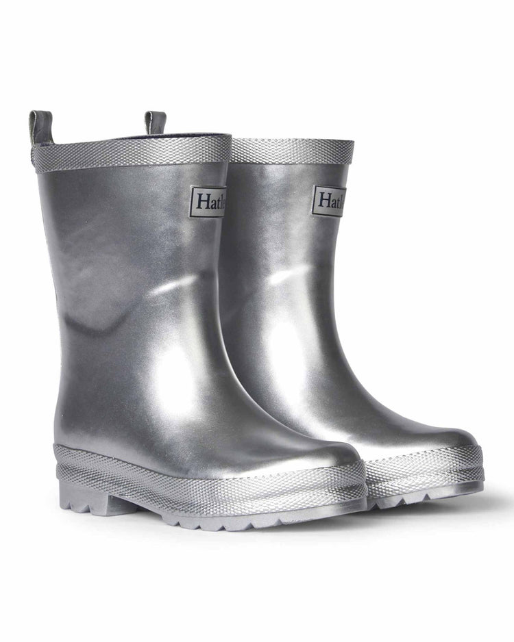 Silver Shimmer Gumboots 2 | Wellies Online