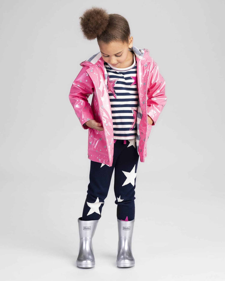 Silver Shimmer Gumboots 4 | Wellies Online