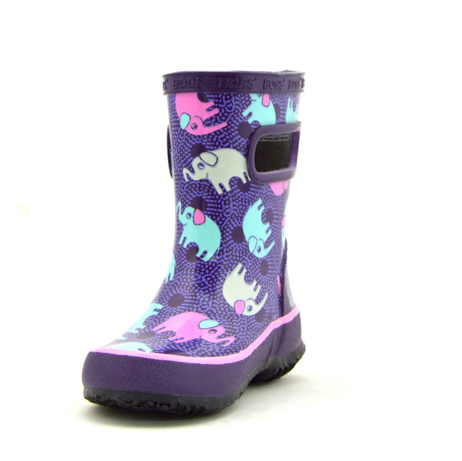 Skipper Elephant Purple Kids Gumboots 10 | Wellies Online